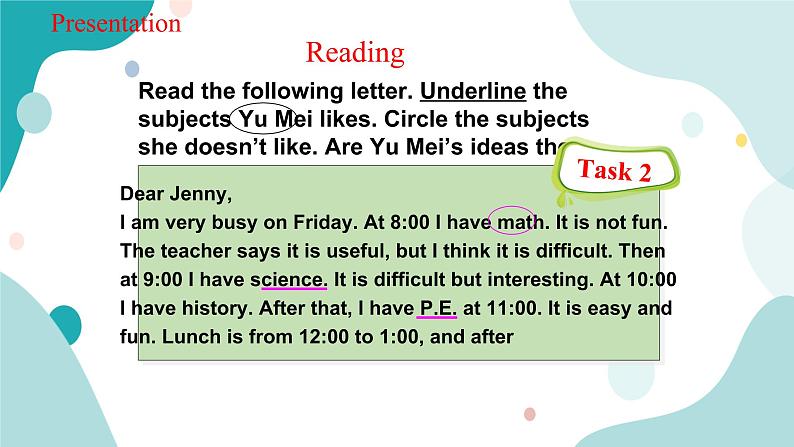 人教版新目标7上英语Unit9 My Favorite subject is science SectionB(2a-3c)课件+教案+练习08