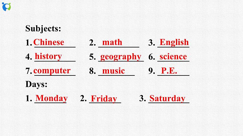 Unit 9 My favorite subject is science. Section B 1a-2c 课件+练习+音频04