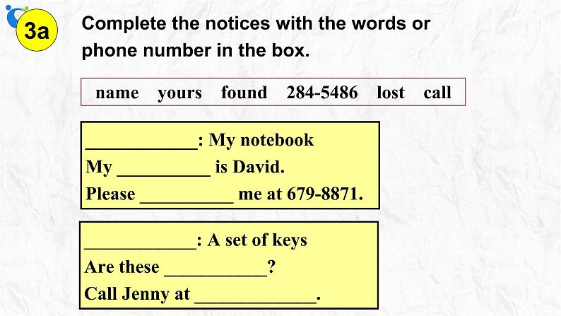 Unit 3 Is this your pencil Section B 3a-self check 课件+练习08