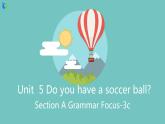 Unit 5 Do you have a soccer ball Section A Grammar Focus-3c 课件+练习