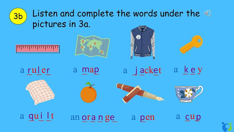 Starter Unit 2 What’s this in English 3a–4d 课件+练习+音频08