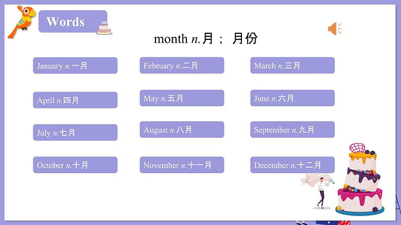 人教版英语七年级上册：Unit 8 When is your birthday SectionA(1a-2e)课件第4页