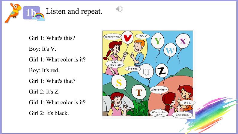 人教版英语七年级上册：Starter Unit 3Whacolor it it period 1（1a-2d)课件第7页