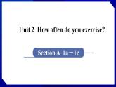 人教版八年级英语上册--Unit 2  How often do you exercise SectionA（1a-1c）（课件）