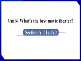 人教版八年级英语上册--Unit4  What’s the best movie theater  SectionA（1a-1c）（课件）