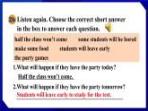 人教版八年级英语上册--Unit 10  If you go to the party，you'll have a great time! 　Section A (2a－2d)（课件）