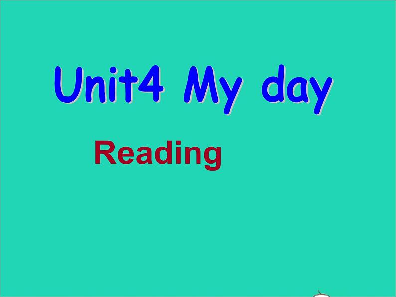 2022七年级英语上册Unit4Mydayreading课件新版牛津版01