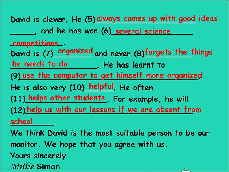 2022九年级英语上册Unit1KnowyourselfTask课件新版牛津版06