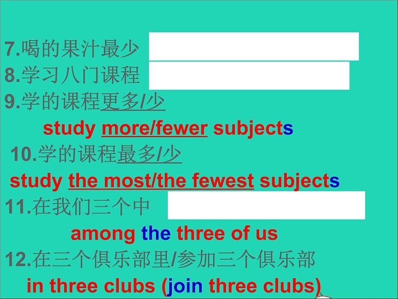 2022八年级英语上册Unit2SchoollifeGrammar课件新版牛津版第5页