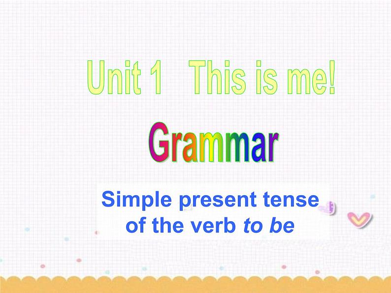 Unit1 This is me Grammar课件 2022-2023学年牛津译林版英语七年级上册第1页