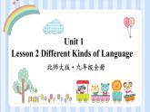 Unit 1 Lesson 2 Different Kinds of Language 课件2021-2022学年北师大版九年级英语全册