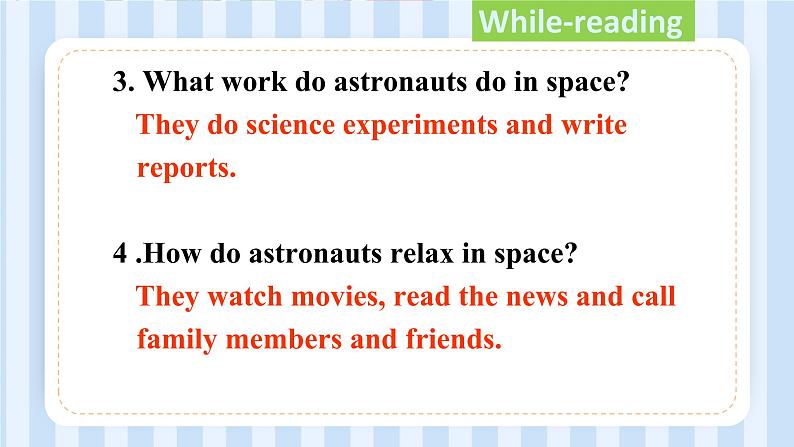 Unit 4 Lesson 10 Life in Space  课件2021-2022学年北师大版九年级英语全册06