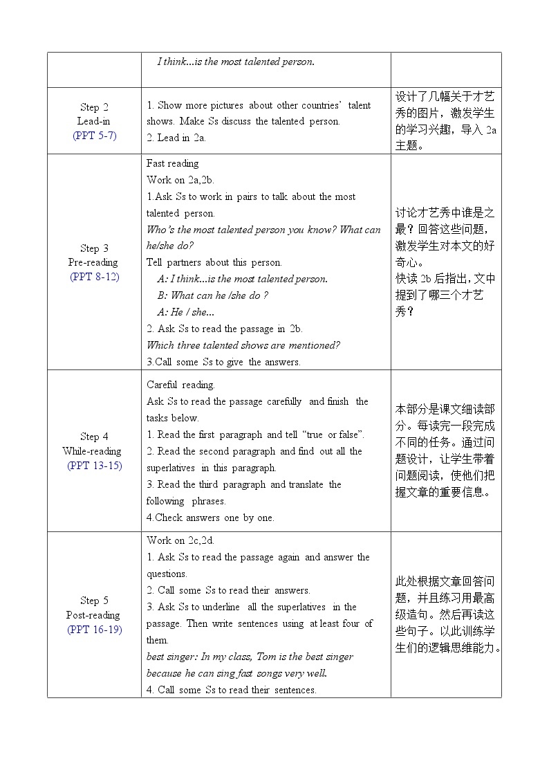 人教版八年级英语上册教案 Unit 4 Section B 2a-2e02