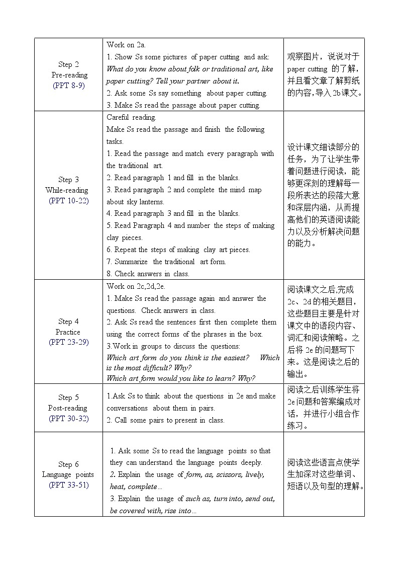 人教版九年级英语上册教案 Unit 5 Section B 2a-2e第2页