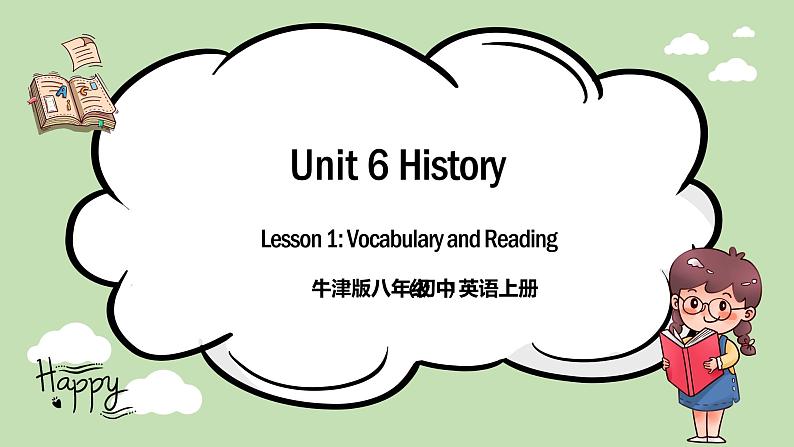 《Unit 6 history》 Vocabulary and Reading  教案+课件01