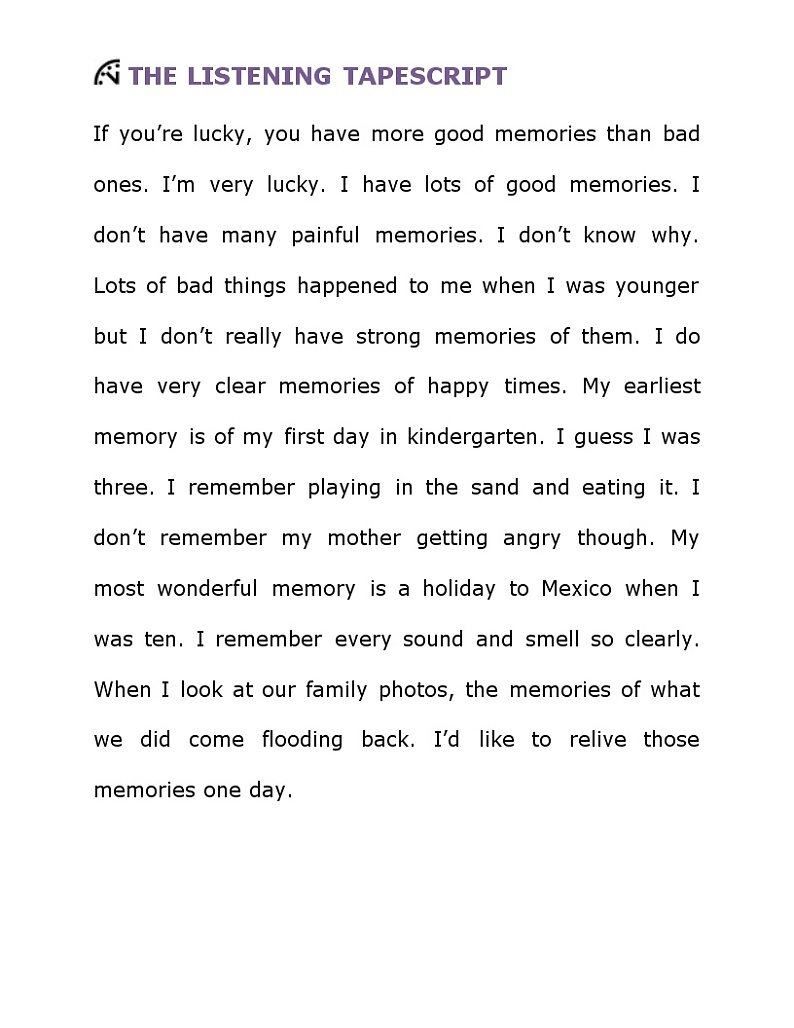 《Unit 7 Memory》grammar and writing 课件+教案01