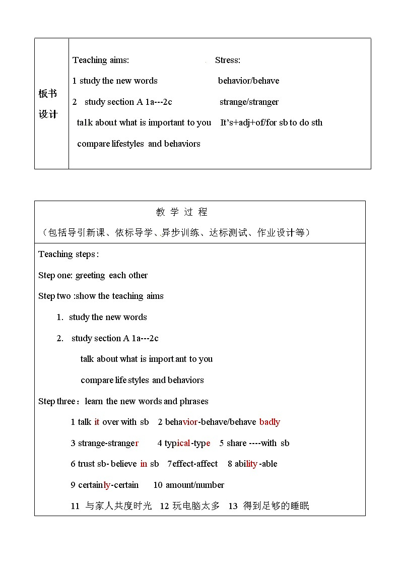 （五四制）鲁教版九年级英语教案：unit9-102