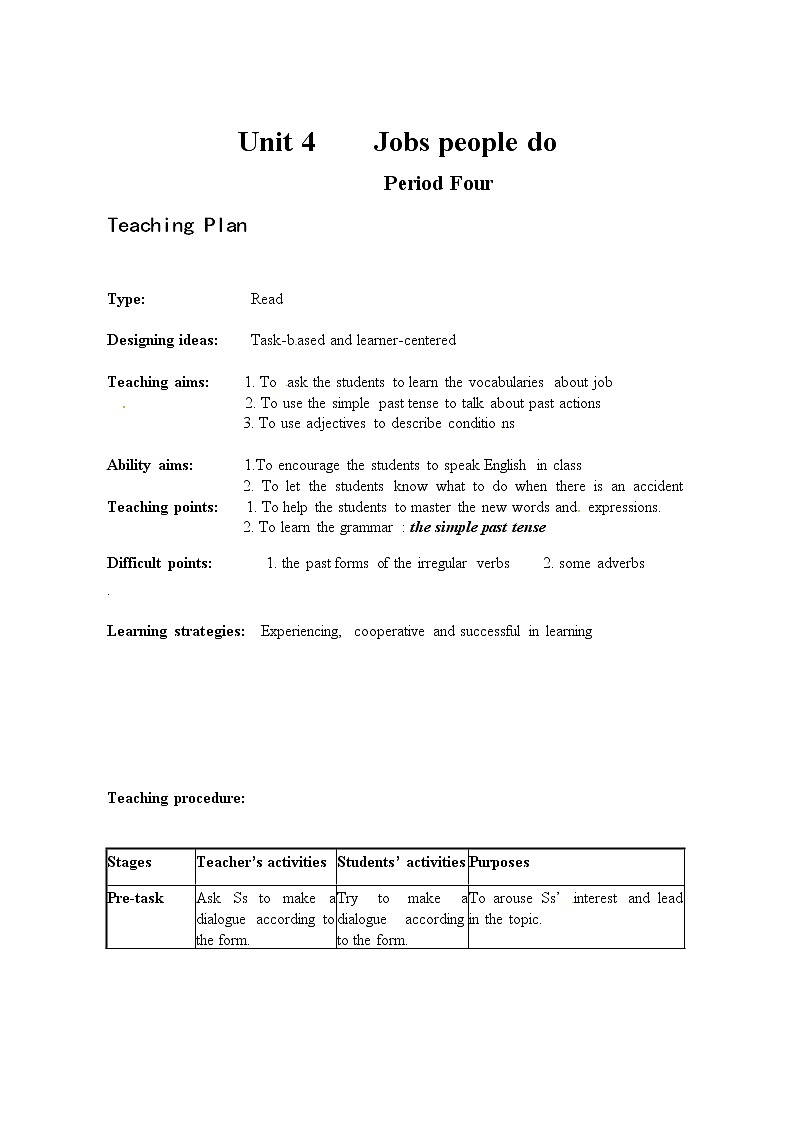 7AU4Period4教案第1页