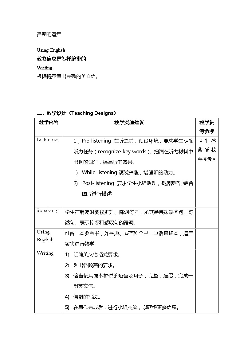 牛津上海版英语八年级上册教案：Unit 1 Penfriends speaking listening writing02