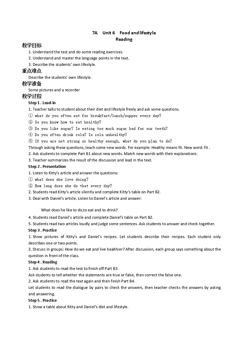 Unit6 Reading第1页