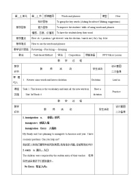 初中英语教科版（五四学制）九年级上册Unit 3  Election Promises优秀教案设计