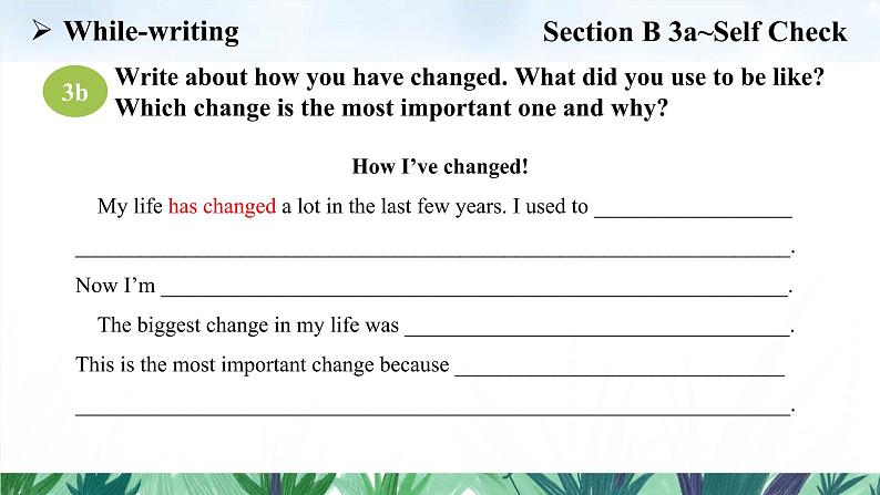 Unit 4 Section B 3a~Self Check课件2022-2023学年人教版新目标九年级英语上册第8页