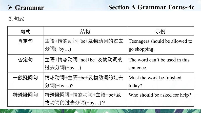 Unit 7 Section A Grammar Focus~4c课件2022-2023学年人教版新目标九年级英语上册第7页