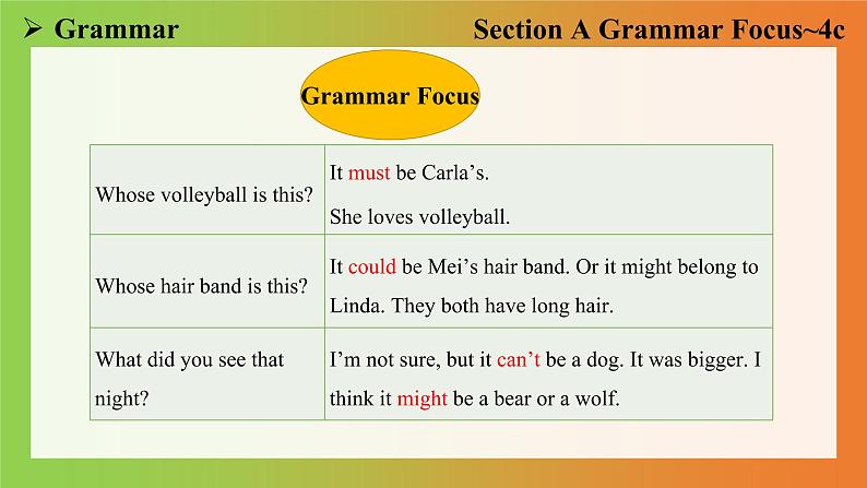 Unit 8 Section A Grammar Focus~4c课件2022-2023学年人教版新目标九年级英语上册第8页