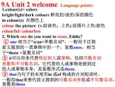 Unit2 Colours 知识点详细讲解课件 2022-2023学年译林版英语九年级上册