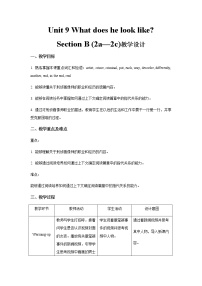 初中英语人教新目标 (Go for it) 版七年级下册Section B第2课时教案设计