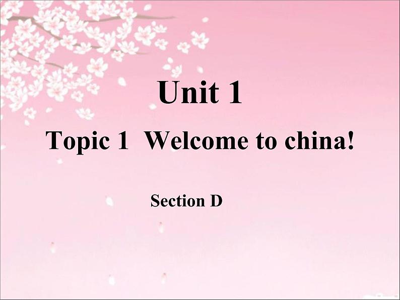 仁爱版七年级上册 Unit 1 Topic 1 Section D PPT课件第1页