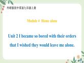 Module 4 Unit 2 I became so bored with ....--初中英语九年级上册 课件+练习（外研版）
