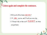 Module 4 Unit 1 I can look after myself,although it won't be easy for me--初中英語(yǔ)九年級(jí)上冊(cè) 課件+練習(xí)（外研版）