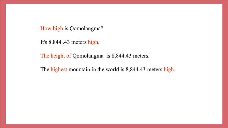 Unit 11   What's the highest mountain in the world-Section A课件初中英语鲁教版（五四学制）九年级全册03