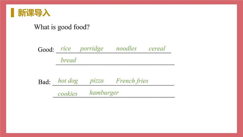 Unit 4 Lesson 24 Eat Good Food 教学课件 初中英语冀教版七年级上册第6页