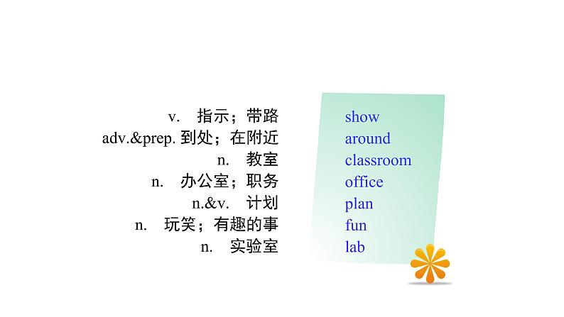 冀教版英语七年级上册课件Unit 1 School and Friends Lesson 3 Welcome to Our School04