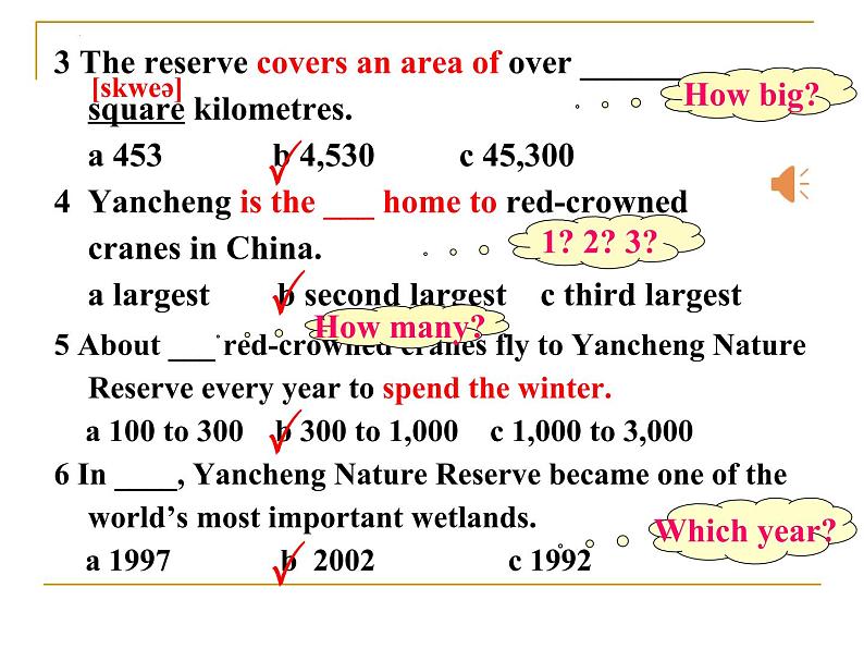 2022-2023学年牛津 译林版英语八年级上册Unit6 Birdwatching Integrated Skills 课件 （共26张PPT+4音频）06