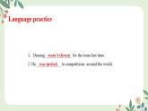Module 8 Unit 3 Language in use--初中英语九年级上册 课件+练习（外研版）