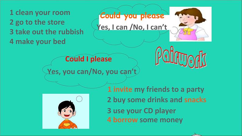 英语人教版八年级下册同步教学课件unit 3 could you please clean your room sectionb（1a-1e）第2页