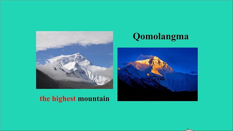 英语人教版八年级下册同步教学课件unit 7 what’s the highest mountain in the world sectiona（1a-2d）第3页