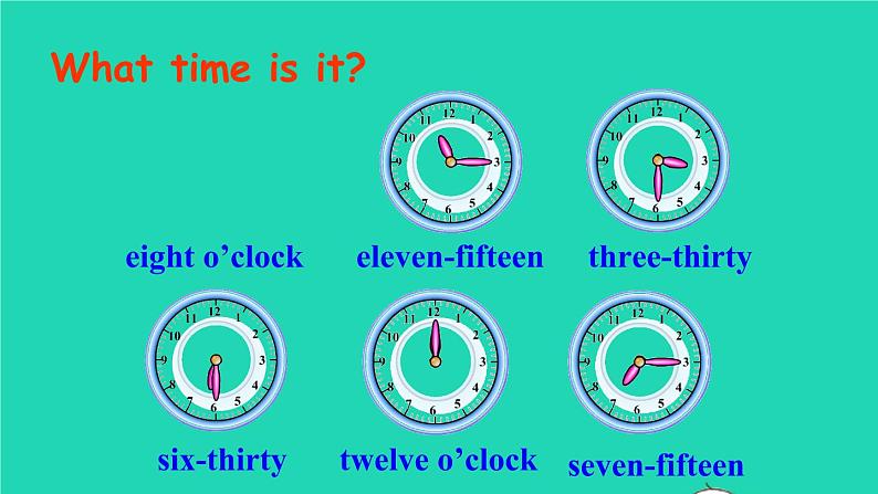 英语人教版七年级下册同步教学课件unit 2 what time do you go to school section a（2a-2d）第6页