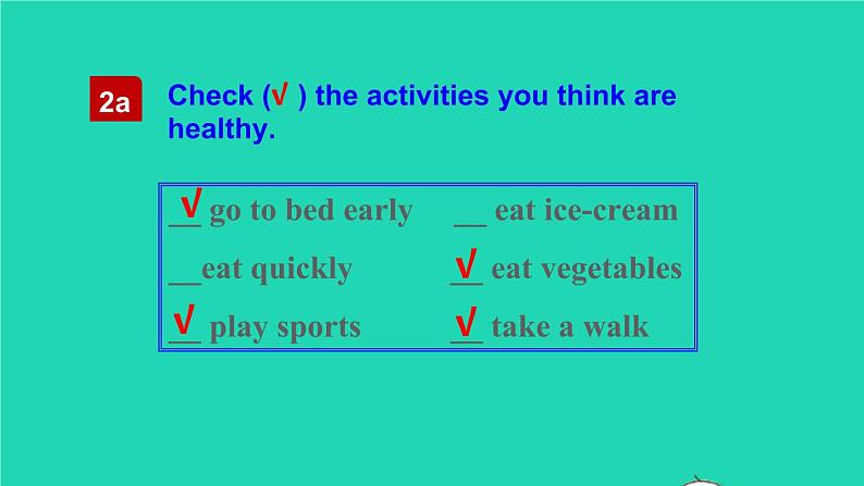 英语人教版七年级下册同步教学课件unit 2 what time do you go to school section b（2a-2c）第7页