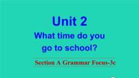 人教新目标 (Go for it) 版七年级下册Unit 2 What time do you go to school?Section A教学课件ppt