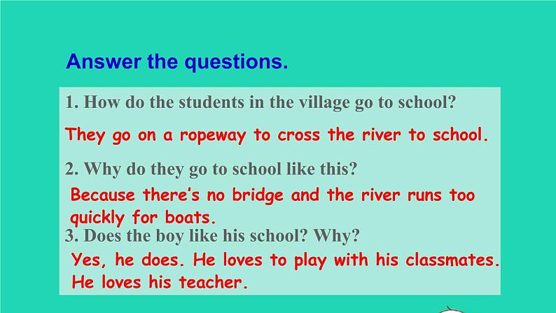 英语人教版七年级下册同步教学课件unit 3 how do you get to school section b（2a-2c）第8页