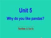 英语人教版七年级下册同步教学课件unit 5 why do you like pandas sectiona（1a-1c）
