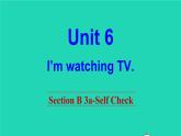 英语人教版七年级下册同步教学课件unit 6 i'm watching tv sectionb（3a-selfcheck）