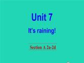 英语人教版七年级下册同步教学课件unit 7 it's raining section a（2a-2d）