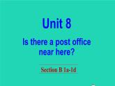 英语人教版七年级下册同步教学课件unit 8 is there a post office near here section b（1a-1d）