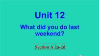 人教新目标 (Go for it) 版七年级下册Unit 12 What did you do last weekend?Section A教学ppt课件