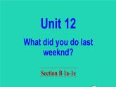 英语人教版七年级下册同步教学课件unit 12 what did you do last weekend section b（1a-1e）